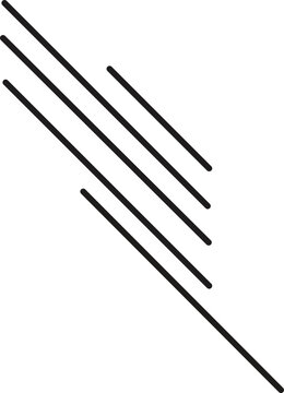 Ic&ocirc;ne rayures diagonales fines noir et blanc