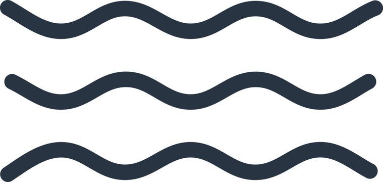 Motif vectoriel de vagues parallèles simples