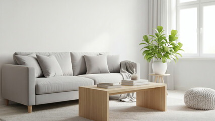 Salon Scandinave Minimaliste et Lumineux