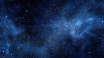 Fototapeta premium Starry night sky with vivid cosmic cloud formations