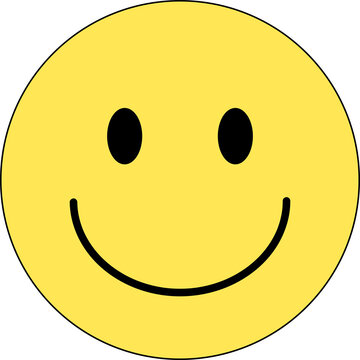 Pattern with a cheerful yellow smiley face on a transparent background. Playful and retro-inspired digital design. Bold, flat color style with a nostalgic 90s vibe.