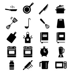 kitchen icons set