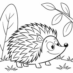 Spiky Hedgehog Outline Icon