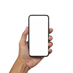 Modern purple smartphone with multiple camera lenses displayed from the back isolated on transparent background