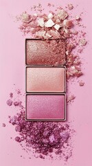 Luxury Eyeshadow Palette with Shimmer and Glitter Shades