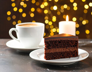 coffee and chocolatecake