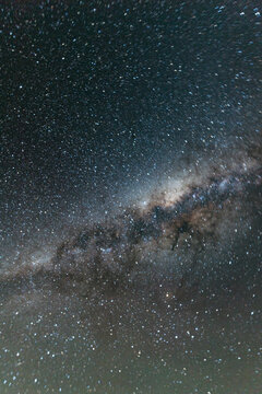 Milky Way galaxy with its dense star fields and dust lanes
