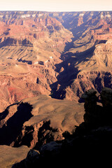 Hazy Sky Day Winter The Grand Canyon Arizona