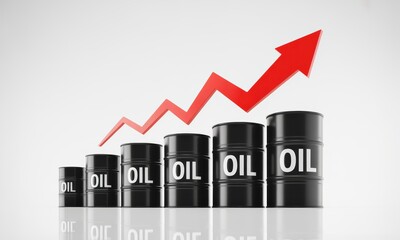 Oil Price Rising with Arrow