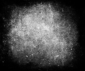 Dark scratched grunge background, obsolete dusty texture old film effect