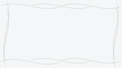 Elegant Abstract Frame with Soft, Wavy Lines