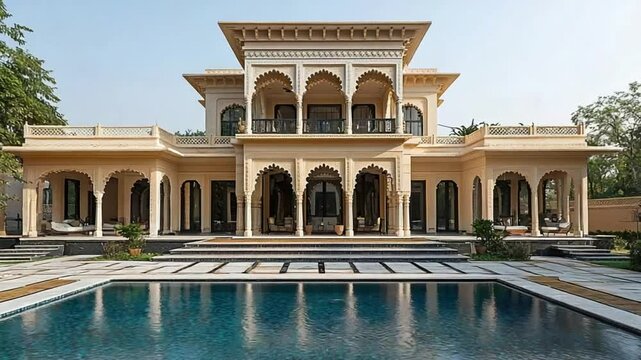 jaipur palace inspired villa indian house video