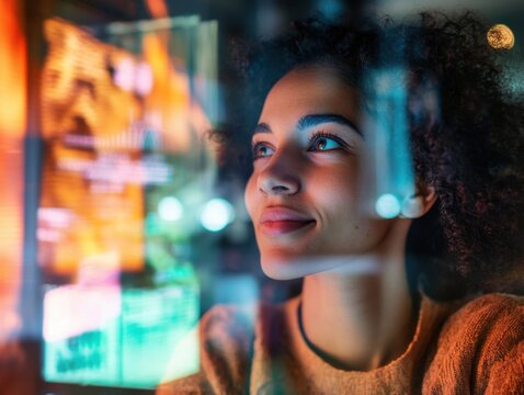 Person engaged in meaningful conversation with virtual assistant showing AI support mental health