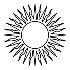 Jesuit symbol Christian concept sign contour outline line icon black color vector illustration image thin flat style