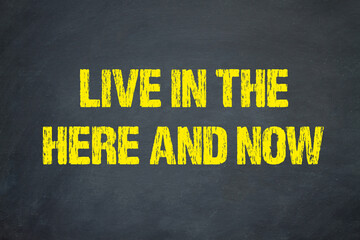 Live in the Here and Now	