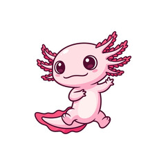 cute axolotl pet icon very cool