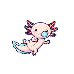 cute axolotl pet icon very cool