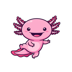 cute axolotl pet icon very cool