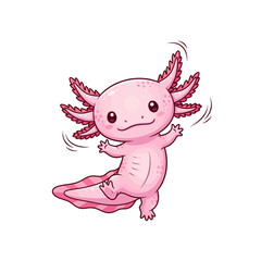 cute axolotl pet icon very cool
