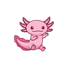 cute axolotl pet icon very cool