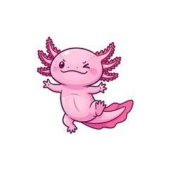 cute axolotl pet icon very cool