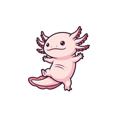 cute axolotl pet icon very cool