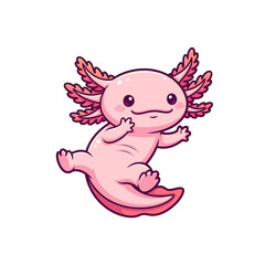cute axolotl pet icon very cool