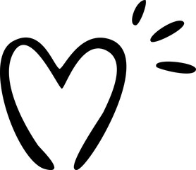 손그림 낙서 라인 귀여운 스마일 꽃 화살표 하트 별 포인트