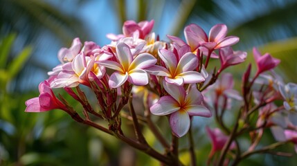 Fototapeta premium Cluster of Plumeria Blossoms