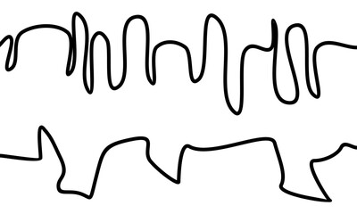 Abstract Wavy Spiked Line Background