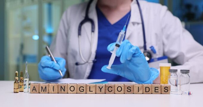 Heres an informative glimpse into the extensive preparation process for aminoglycosides injection in a medical setting