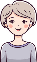 vector illustration of a girl
