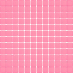 seamless pattern: pink textured rounded square tiles against white background
