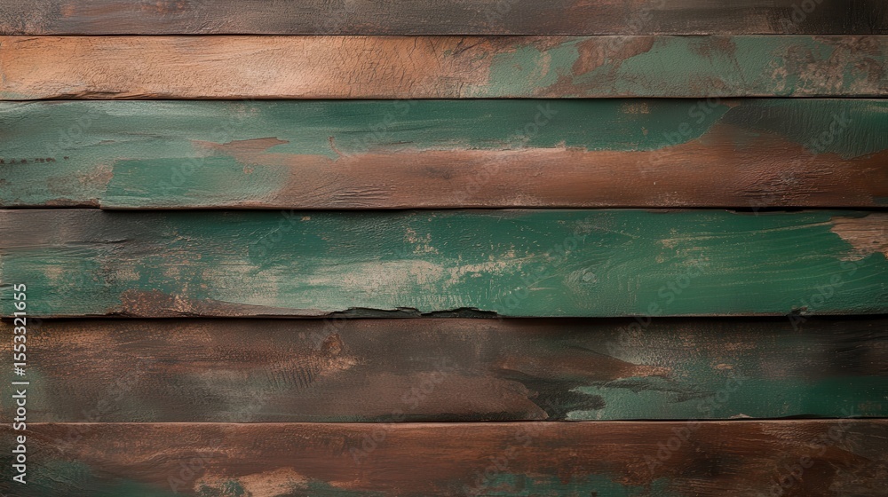 Poster a close-up of textured wooden planks in earthy tones showcases beautiful color contrasts that add wa