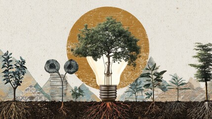 The imagery conveys the idea that innovation in the financial sector is the seed for growth, fostering a healthier and more sustainable financial ecosystem.