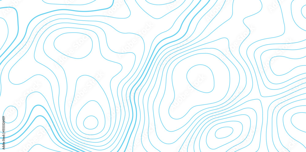 Poster abstract topographic map contour, white background and colorful wave lines pattern texture. geograph