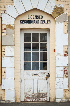 A doorway with old fashioned stonework