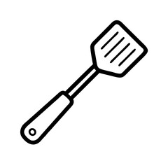 kitchen spatula isolated on white