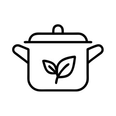 cooking pot vector illustration
