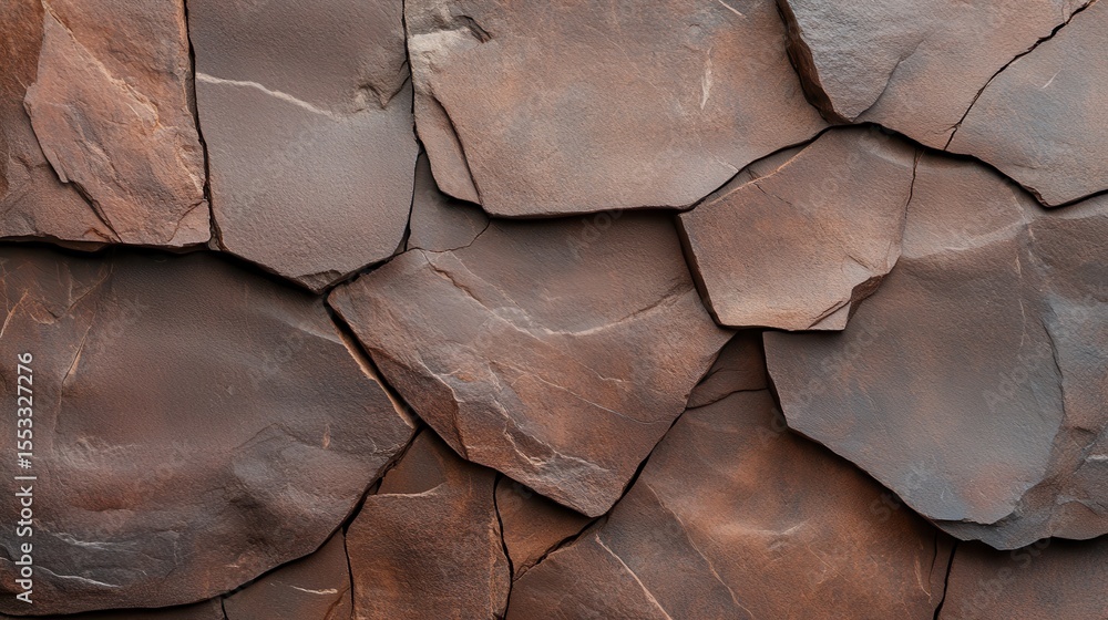 Poster this image features a close-up view of various slate rocks, displaying their unique textures and ear