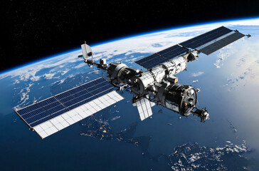 space shuttle on the earth