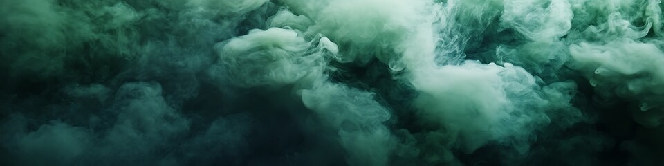 forest green smoke textures with layered vapor trails isolated png style