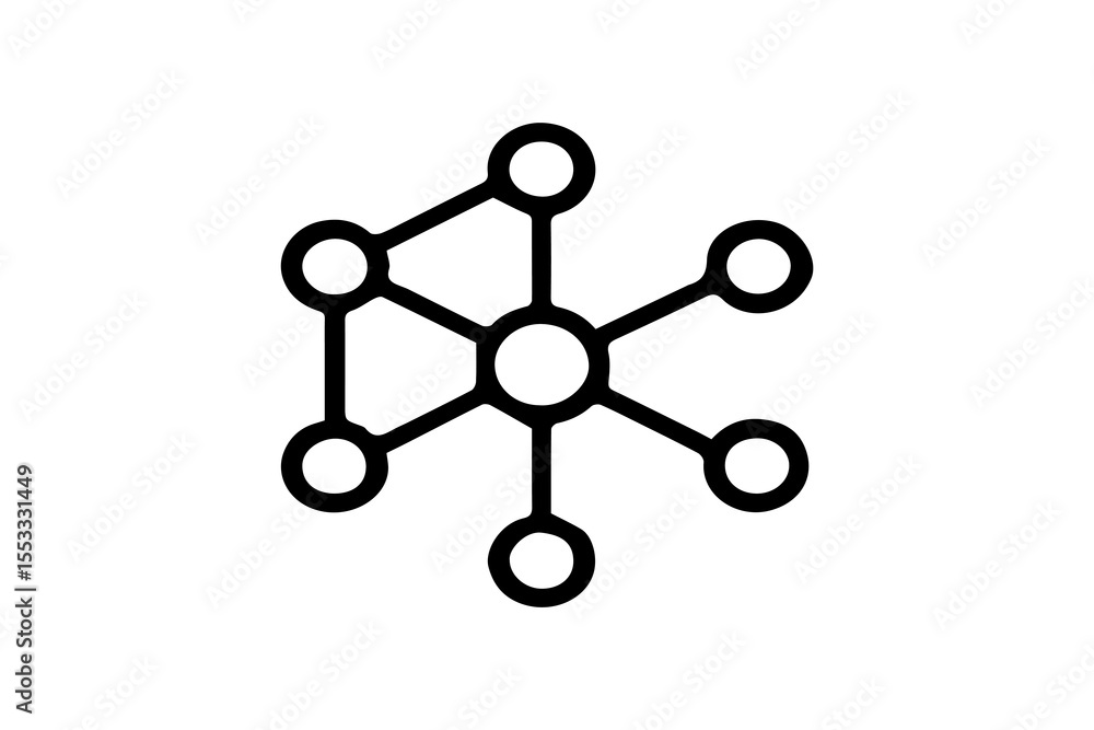 Poster it features a central circle (node) connected to several other circles, which are also connected to 