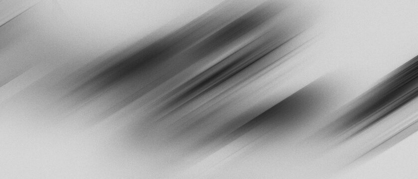 Soft diagonal monochrome gradient light streak black and white, motion blur noise grain texture. movement sport energy luxury minimal modern design background, website header banner poster backdrop.