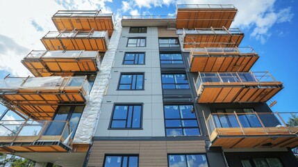 Close-up of an insulation contractor measuring insulation for a custom fit.