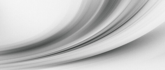 Soft curved monochrome gradient light streak black and white, motion blur noise grain texture. movement sport energy luxury minimal modern design background, website header banner poster backdrop.