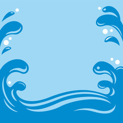かき氷のれん風文字なしベクター背景素材イラスト(Kakigori Shop Curtain Style Vector Background Illustration Without Text)