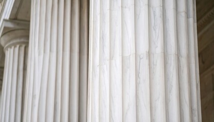 Obraz premium Closeup Of Classic White Columns