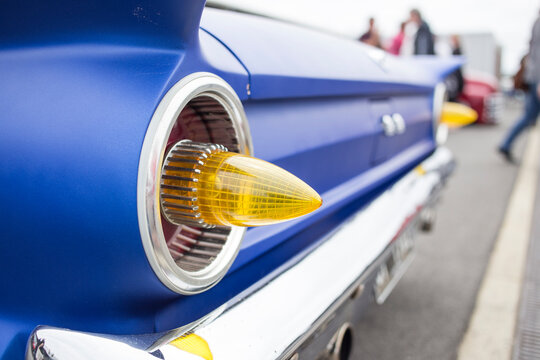 Fototapeta Custom tail lights on vintage car