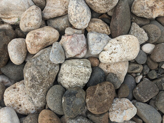 River rocks texture natural ground